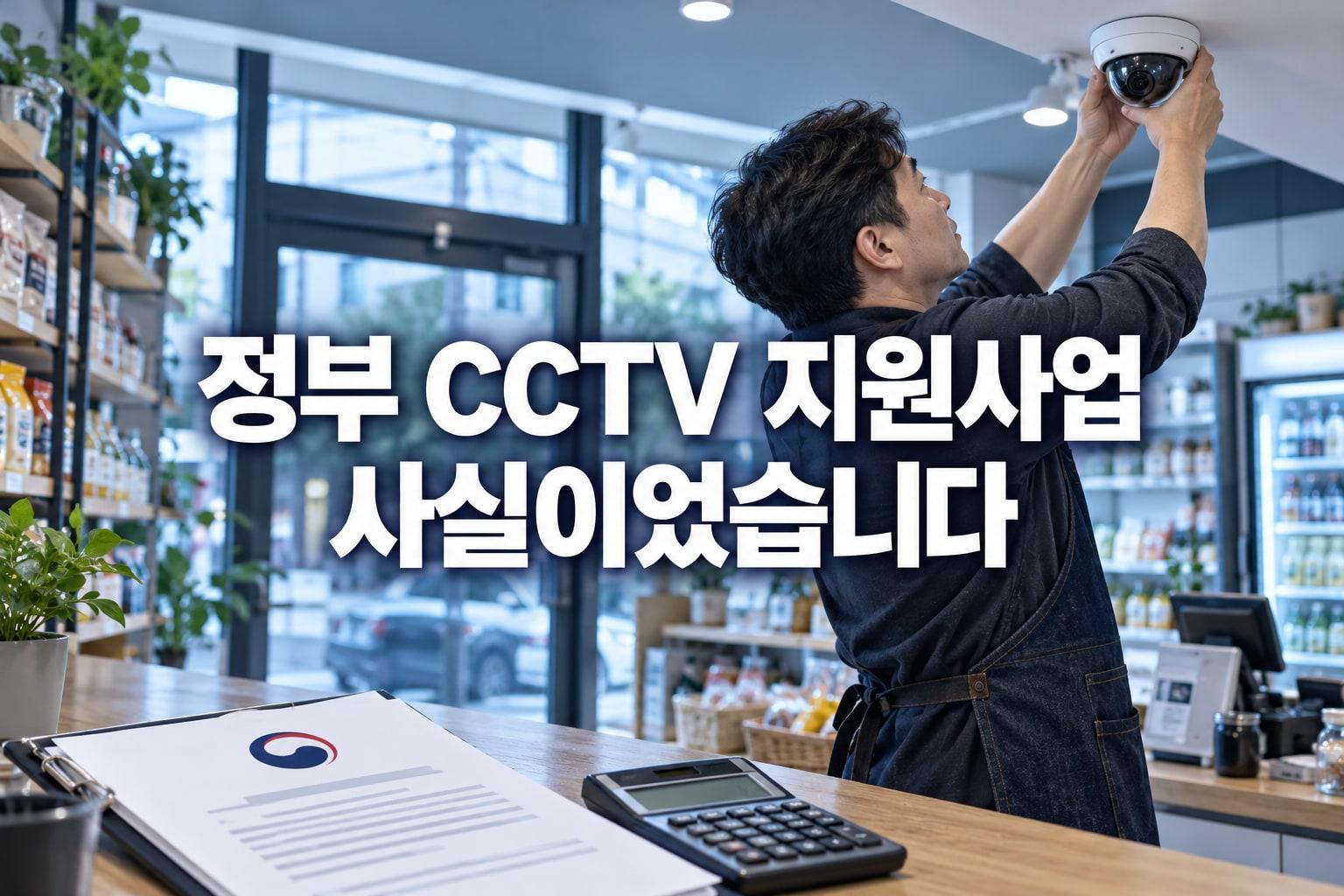 정부에서 CCTV 설치비 지원해준다는 얘기, 사실이었습니다