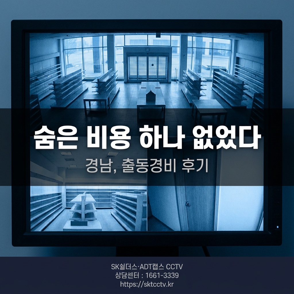 새벽 시간 무인 매장 CCTV 화면